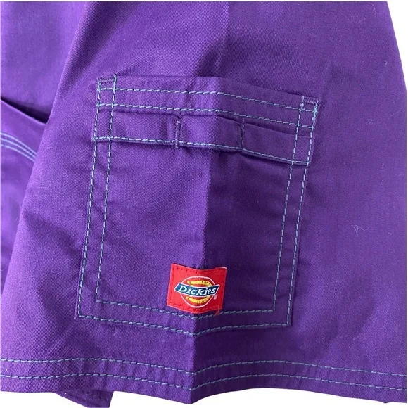 DICKIES Scrub Gen Flex Men's V-Neck  Scrub Top In eggplant color Size large - Picture 7 of 12